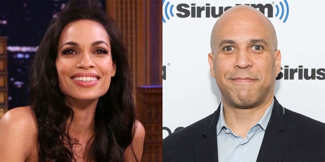 Rosario Dawson (left) and Cory Booker (right) have been dating for well over a year.