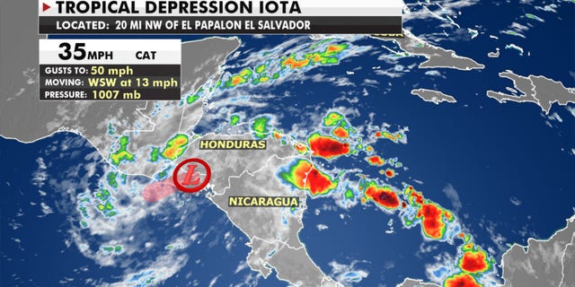 Iota weakens to tropical depression after bringing catastrophic damage to Nicaragua 1 Iota has weakened to a tropical depression.