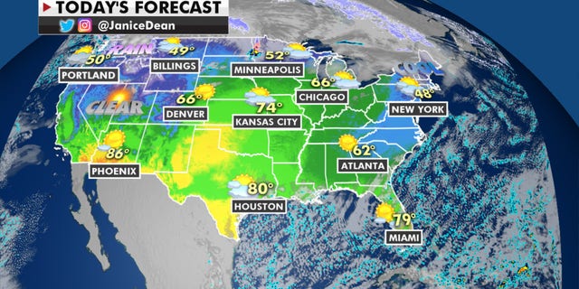 Forecast graphic for Nov. 19, 2020.