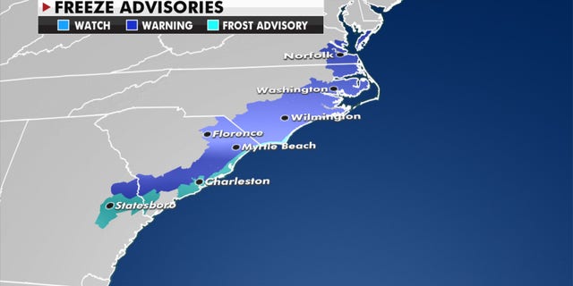 Freeze advisories.