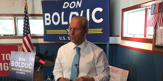 Retired Army Gen. Don Bolduc announces his 2020 run for Senate in New Hampshire, in Concord, NH. in June 2019