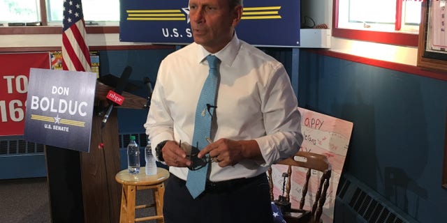 Retired Army Gen. Don Bolduc announces his 2020 run for Senate in New Hampshire, in Concord, NH. in June 2019