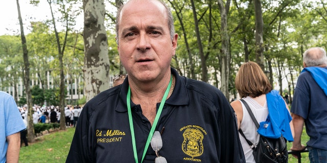 Ed Mullins, president of the Sergeants Benevolent Association, resigned Tuesday after he was targeted in an FBI raid hours earlier.