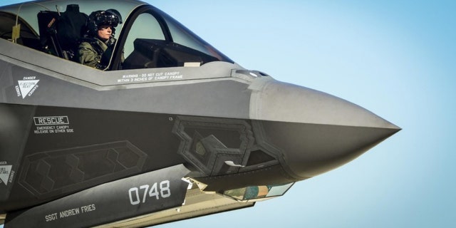 An Air Force F-35 Lightning II pilot prepares to refuel Dec. 12, 2013, at Eglin Air Force Base, Fla. - file photo.