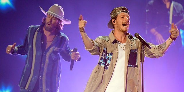 Brian Kelley and Tyler Hubbard of Florida Georgia Line performs onstage during the 55th Academy of Country Music Awards at the Grand Ole Opry on September 14, 2020. (Photo by Jason Kempin/ACMA2020/Getty Images for ACM)