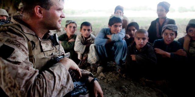FILE -- The author in the district of Nawa in Helmand province, Afghanistan.