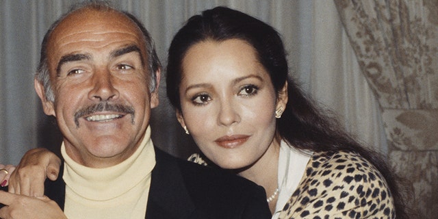 Sean Connery, pictured here with his 'Never Say Never Again' co-star Barbara Carrera, passed away on Oct. 31, 2020, at age 90. 