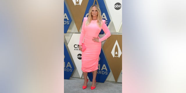 Miranda Lambert looked pretty in pink when she appeared at the 2020 CMA Awards at Music City Center in Nashville, Tennessee (Photo by Jason Kempin / Getty Images for CMA)