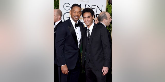 Will Smith (L) and Trey Smith attend the 73rd Annual Golden Globe Awards held at the Beverly Hilton Hotel on Jan. 10, 2016, in Beverly Hills, Calif.