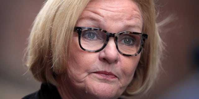 MSNBC analyst Claire McCaskill tweeted the debunked Salon story.  (Photo by Scott Olson/Getty Images)
