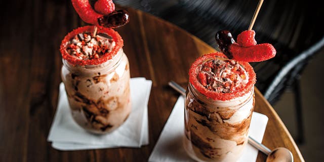 The Flamin' Hot Spot, a pop-up restaurant, sold "hot" chocolate shakes with Flamin' Hot Cheetos.