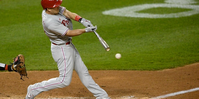 JT Realmuto is a top catcher on the free-agent list. (AP Photo/Nick Wass, File)