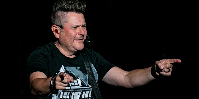 CLARKSTON, MICHIGAN - SEPTEMBER 19: Jay DeMarcus of the band Rascal Flatts performs at DTE Energy Center on September 19, 2019 in Clarkston, Michigan. (Photo by Scott Legato/Getty Images) DeMarcus donated money for Trump's reelection.