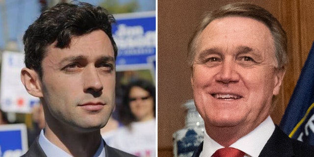 Jon Ossoff (left) and Sen. David Perdue are locked in a fierce runoff for Georgia U.S. Senate seat (Facebook/AP)