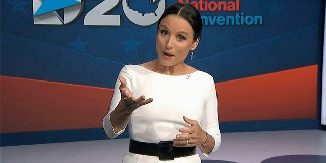 Julia Louis-Dreyfus' writers for her DNC hosting gig -- who also wrote for 'Veep' -- clashed with the DNC's camp over jokes about Donald Trump.