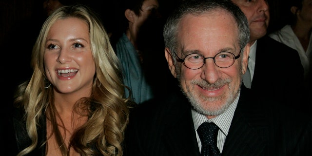 Steven Spielberg, seen on right, has burned at least $116,159 worth of jet fuel over the course of more than a dozen trips spanning nearly 17,000 miles since late June 2022.