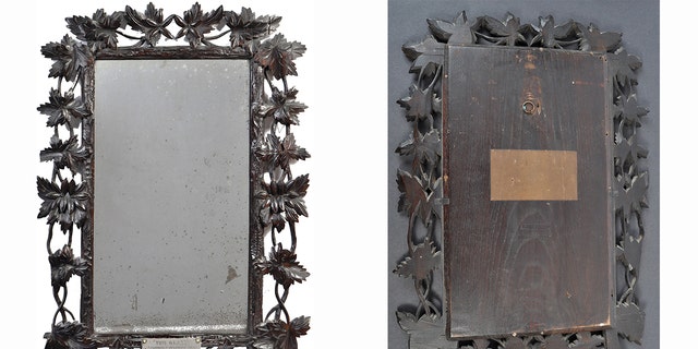 Marie's mirror had been hanging on a family's bathroom wall for decades. It is now expected to sell for least $  10,000 at auction on Friday.