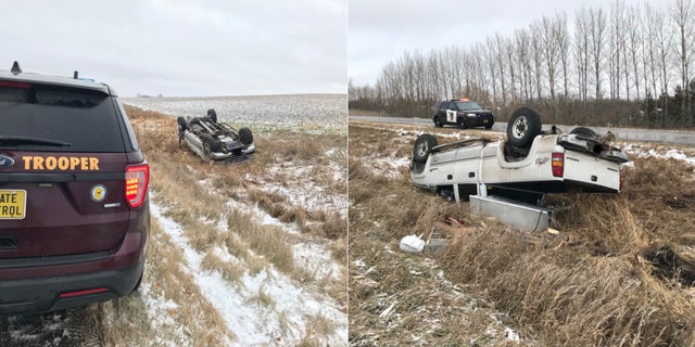 Hundreds of crashes were reported across Minnesota on Tuesday as a snowstorm impacted the state.