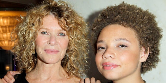 Actress Kate Capshaw (left) and daughter Mikaela George Spielberg (right). (Photo by Donato Sardella/Getty Images for EIF)