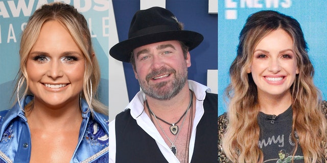 Miranda Lambert (left), Lee Brice (center) and Carly Pearce (right) are among the evening's early winners.