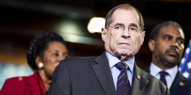 House Judiciary Committee Chairman Rep. Jerry Nadler (D-NY) attends a news conference on April 9, 2019 in Washington, DC. (Photo by Zach Gibson/Getty Images)