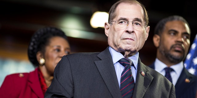 House Judiciary Committee Chairman Rep. Jerry Nadler (D-NY) attends a news conference on April 9, 2019 in Washington, DC. (Photo by Zach Gibson/Getty Images)