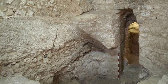 The first-century house at the Sisters of Nazareth site.