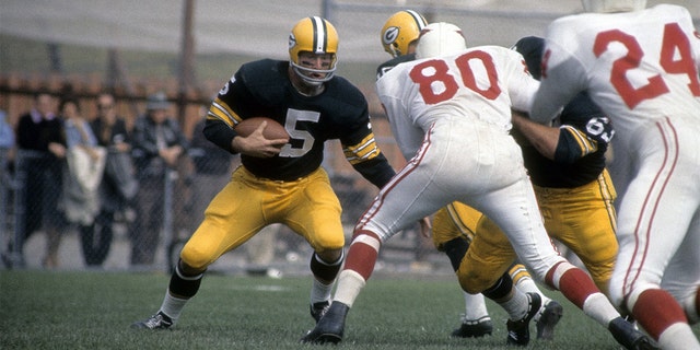 Paul Hornung has played his entire NFL career with the Packers.  (Photo by Focus on Sport / Getty Images)