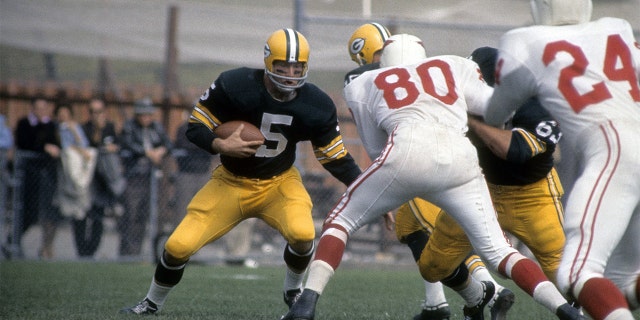 Paul Hornung played his entire NFL career with the Packers. (Photo by Focus on Sport/Getty Images)