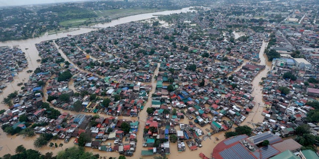 This photo was submerged in Metro Manila, the Philippines on Thursday, November 12, 2020, and was provided by the Malacanan Presidential Photographers Division.