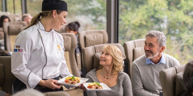 The journey will also be held on one of Rocky Mountaineer's glass-domed train coaches. (Rocky Mountaineer)