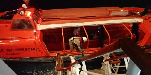 Once on board, he was reviewed by the cruise's medical team.