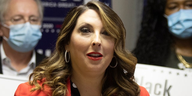 Republican National Committee Chairwoman Ronna McDaniel speaks in Bloomfield Hills, Mich., Nov. 6, 2020. (Getty Images)