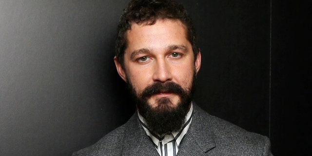 Shia LaBeouf poses backstage with his 2019 Hollywood Breakthrough Screenwriter Award for "Honey Boy." REUTERS/Danny Moloshok