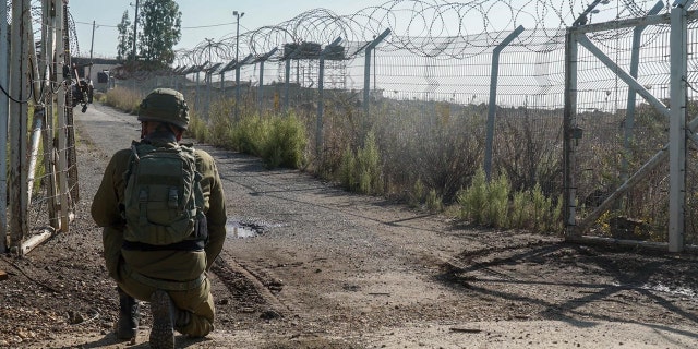 Israeli soldier monitors the area near Israel's border with Syria. (Israel Defense Forces)