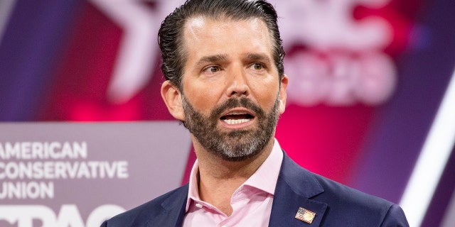 Donald Trump Jr., son of President Donald Trump, speaks on stage during the Conservative Political Action Conference 2020 (CPAC) hosted by the American Conservative Union on February 28, 2020 in National Harbor, MD.
