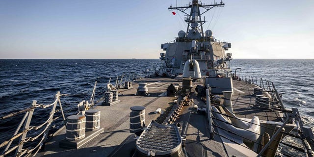 The USS John S. McCain carried out a freedom of navigation operation through Peter the Great Bay on Tuesday, the Navy said.