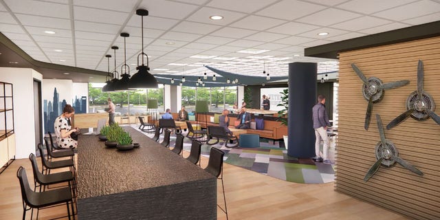The renderings of a new lounge at the VBH in Charlotte were revealed on Wednesday.