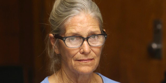 In this Sept. 6, 2017, file photo, Leslie Van Houten attends her parole hearing at the California Institution for Women in Corona, Calif. California Gov. Gavin Newson has reversed parole for Charles Manson follower Leslie Van Houten, marking the fourth time a governor has blocked her release, Saturday, Nov. 28, 2020. (Associated Press)