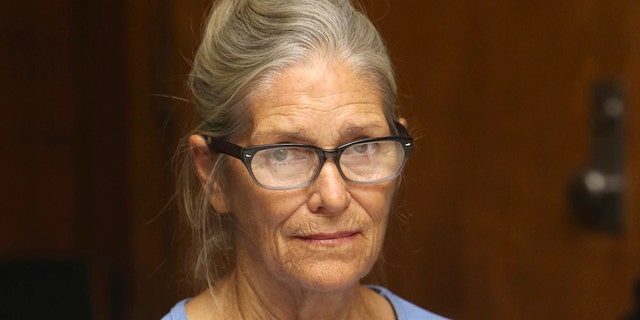 In this Sept. 6, 2017, file photo, Leslie Van Houten attends her parole hearing at the California Institution for Women in Corona, Calif. California Gov. Gavin Newson has reversed parole for Charles Manson follower Leslie Van Houten, marking the fourth time a governor has blocked her release, Saturday, Nov. 28, 2020. (Associated Press)