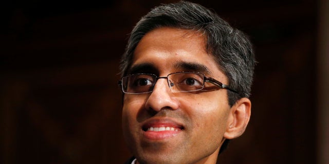 In this February 4, 2014 photo, Dr. Vivek Murthy, then appointed US Surgeon General, appears at Capitol Hill, Washington, DC.