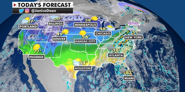 The national forecast for Nov. 11, 2020.