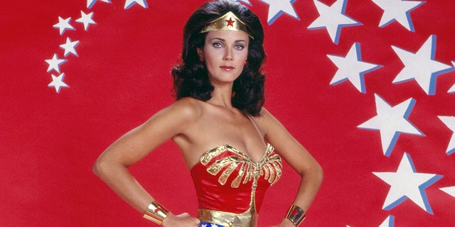 Lynda Carter is seen in this 1978 "Wonder Woman" promo shoot.