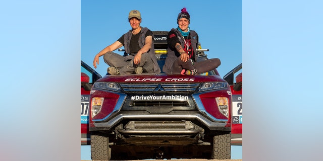 Ridenour and Behrend finished second in class in the 2019 Rebelle Rally driving a Mitsubishi Eclipse Cross.