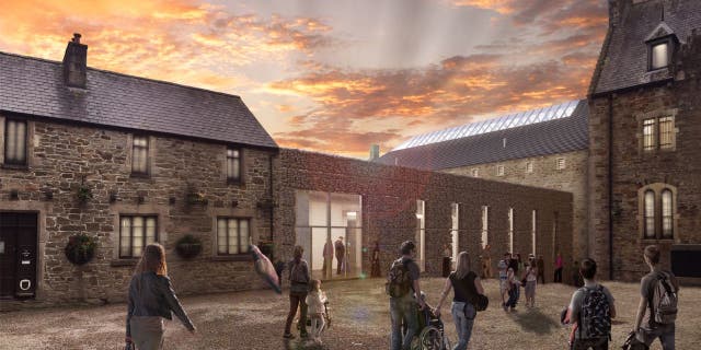 The former Bodmin Jail has been reimagined as a tourist attraction and luxury hotel. (Rendering by Twelve Architects)