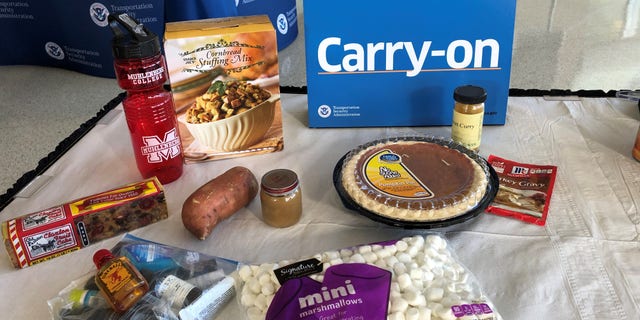 The TSA allows most solid food items and liquids under 3.4 ounces to be packed in carry-on bags. (Transportation Security Administration)