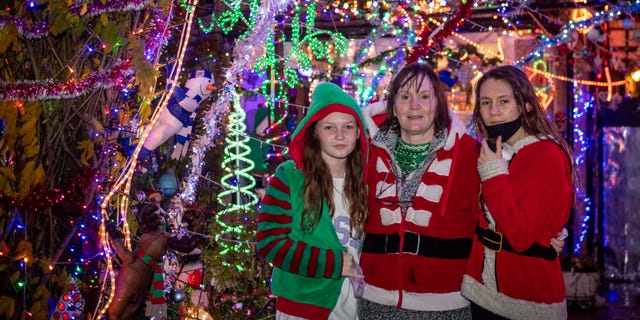 Dave Edwards’ family decided to still hold the annual switch-on event, which has reportedly drawn hundreds of people in past years.