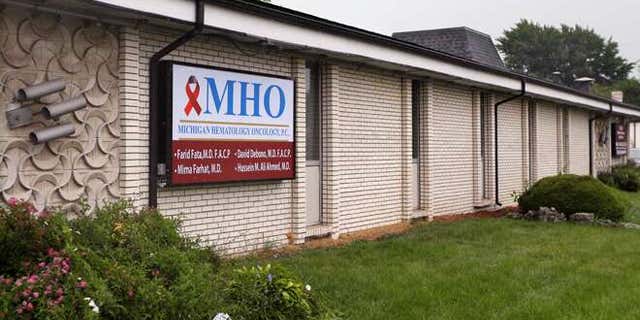 Aug. 12, 2013: This file photo shows the office of Dr. Farid Fata in Oak Park, Mich.