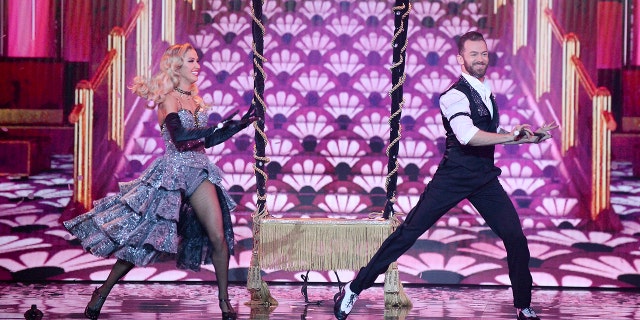 Kaitlyn Bristowe and Artem Chigvintsev on the dance floor.