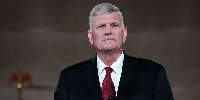 Rev. Franklin Graham, the son of the late evangelical Christian leader Billy Graham, will be seen in Washington on August 27, 2020.  (Getty Images)